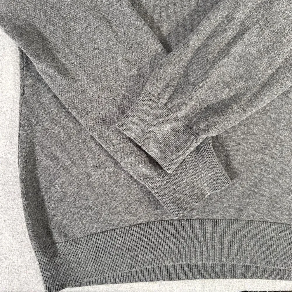 Banana Republic Men's Gray Shawl Collar Cotton Sweater Size L